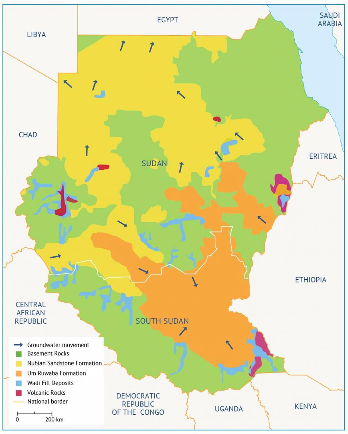 Карта слива Судан 