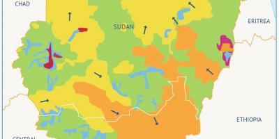 Карта слива Судан 