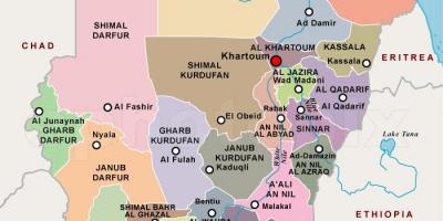 Мапа региона Судана